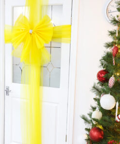 Alternative view of Christmas Concepts® DIY Decorative Door Bow With Diamante Decoration - Wedding/Parties/Christmas (Yellow)