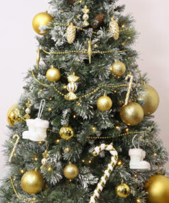 Alternative view of Christmas Concepts® Pack Of 10 60mm-Gold Decorated Christmas Tree Baubles - Shiny, Matte & Glitter Decorated Baubles.
