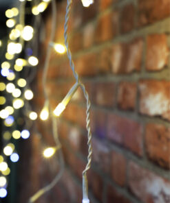 Alternative view of Christmas Concepts® 960 23M/75FT Warm White with White Twinkle Icicle Lights - Christmas Outdoor Lighting - Energy Efficient A++