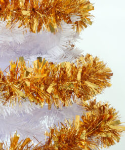 Alternative view of Christmas Concepts® 2 Metre Chunky/Fine Christmas Tinsel - Christmas Decoration Tinsel (Copper)