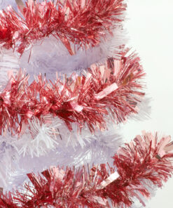 Alternative view of Christmas Concepts® 2 Metre Chunky/Fine Christmas Tinsel - Christmas Decoration Tinsel (Blush)