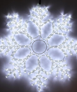 Christmas Concepts® 90cm Sparkling White LED Rope Light Snowflake - Indoor / Outdoor Christmas Decorations