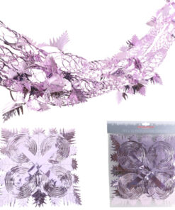 Christmas Concepts® 9ft x 1ft Large Square Foil Garland Festive Hanging Decoration – Christmas Trimming (Baby Pink)