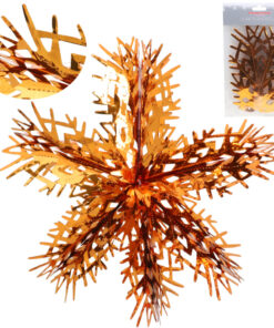 Christmas Concepts® 16” (1.3ft) Large Foil 3D Snowflake Hanging Decoration – Christmas Trimming (Copper)