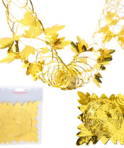 Christmas Concepts® Pack Of 2 9ft Foil Garland Festive Hanging Decorations - Christmas Decorations (GOLD)