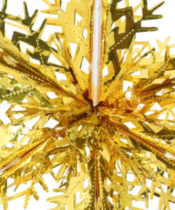 Alternative view of Christmas Concepts® 16” (1.3ft) Large Foil 3D Snowflake Hanging Decoration – Christmas Trimming (Gold)