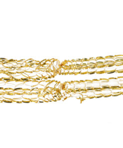 Alternative view of Christmas Concepts® 9ft x 1ft Large Square Foil Garland Festive Hanging Decoration – Christmas Trimming (Gold)