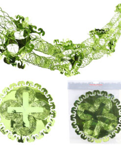 Christmas Concepts® 9ft x 1ft Large Round Foil Garland Festive Hanging Decorations – Christmas Trimming (Mint Green)