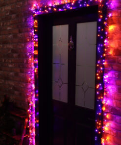 Alternative view of Christmas Concepts® 500 6M/20FT Orange/Purple LED Cluster Lights with 8 Function Controller - Indoor/Outdoor - Energy Efficient A++ - Christmas Lights