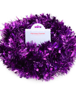 Christmas Concepts® 2 Metre Chunky/Fine Christmas Tinsel - Christmas Decoration Tinsel (Purple)