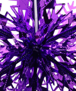Alternative view of Christmas Concepts® 16” (1.3ft) Large Foil 3D Snowflake Hanging Decoration – Christmas Trimming (Purple)