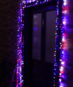 Alternative view of Christmas Concepts® 500 6M/20FT Red/Blue White LED Cluster Lights with 8 Function Controller - Indoor/Outdoor - Energy Efficient A++ - Christmas Lights