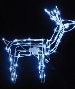 Christmas Concepts® 79cm Animated Light Up Reindeer with White LED Lights - Christmas Lights (Stag)