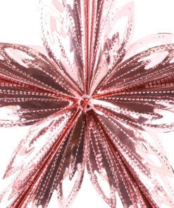 Alternative view of Christmas Concepts® 16” (1.3ft) Large Foil 3D Star Hanging Decoration – Christmas Trimming (Rose Gold)