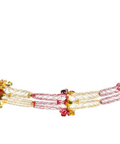 Alternative view of Christmas Concepts® 9ft x 1ft Large Round Foil Garland Festive Hanging Decorations – Christmas Trimming (Red & Gold)