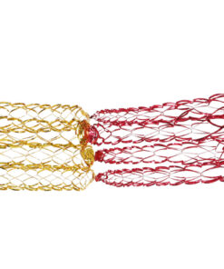 Alternative view of Christmas Concepts® 9ft x 1ft Large Square Foil Garland Festive Hanging Decoration – Christmas Trimming (Red & Gold)