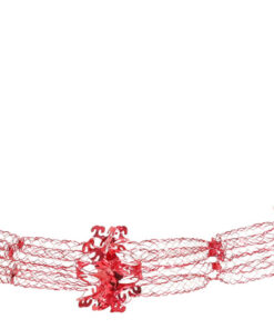 Alternative view of Christmas Concepts® 9ft x 1ft Large Round Foil Garland Festive Hanging Decorations – Christmas Trimming (RED)