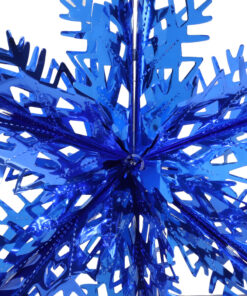 Alternative view of Christmas Concepts® 16” (1.3ft) Large Foil 3D Snowflake Hanging Decoration – Christmas Trimming (Royal Blue)