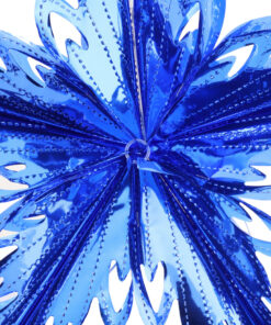 Alternative view of Christmas Concepts® 16” (1.3ft) Large Foil 3D Star Hanging Decoration – Christmas Trimming (Royal Blue)