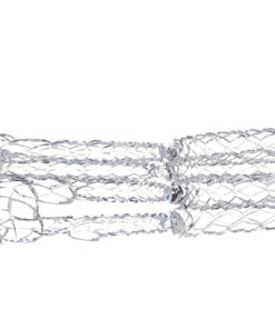 Alternative view of Christmas Concepts® 9ft x 1ft Large Square Foil Garland Festive Hanging Decoration – Christmas Trimming (Silver)