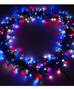 Christmas Concepts® 300 Red, White & Blue LED Chasing Lights - Indoor/Outdoor - 8 Function Control Box