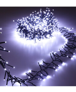Christmas Concepts® 1000 12M/40FT White LED Cluster Lights with 8 Function Controller - Indoor/Outdoor - Energy Efficient A++ - Christmas Lights