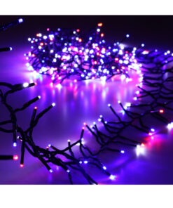Christmas Concepts® 500 6M/20FT Red/Blue White LED Cluster Lights with 8 Function Controller - Indoor/Outdoor - Energy Efficient A++ - Christmas Lights