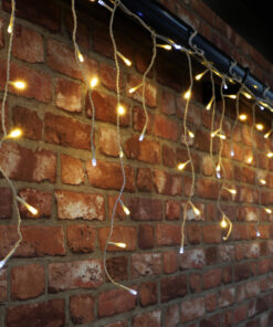 Christmas Concepts® 960 23M/75FT Warm White with White Twinkle Icicle Lights - Christmas Outdoor Lighting - Energy Efficient A++