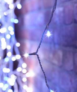 Alternative view of Christmas Concepts® 360 11.8m/39ft Blue/White LED Snowing Icicle Lights with Speed Controller - Christmas Outdoor Lighting - Energy Efficient A++