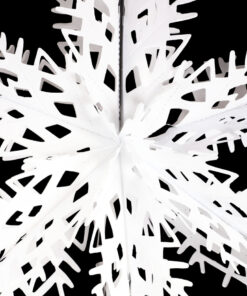 Alternative view of Christmas Concepts® 16” (1.3ft) Large Foil 3D Snowflake Hanging Decoration – Christmas Trimming (White)