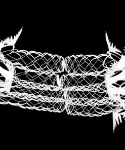 Alternative view of Christmas Concepts® 9ft x 1ft Large Square Foil Garland Festive Hanging Decoration – Christmas Trimming (White)