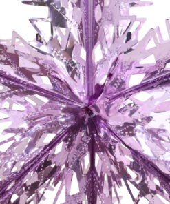 Alternative view of Christmas Concepts® 16” (1.3ft) Large Foil 3D Snowflake Hanging Decoration – Christmas Trimming (Baby Pink)