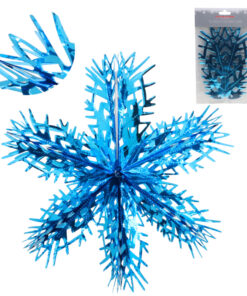 Christmas Concepts® 16” (1.3ft) Large Foil 3D Snowflake Hanging Decoration – Christmas Trimming (Turquoise)