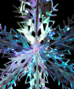 Alternative view of Christmas Concepts® 16” (1.3ft) Large Foil 3D Snowflake Hanging Decoration – Christmas Trimming (Iridescent)