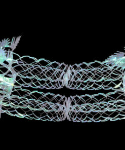 Alternative view of Christmas Concepts® 9ft x 1ft Large Square Foil Garland Festive Hanging Decoration – Christmas Trimming (Iridescent)