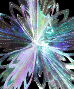 Alternative view of Christmas Concepts® 16” (1.3ft) Large Foil 3D Star Hanging Decoration – Christmas Trimming (Iridescent)
