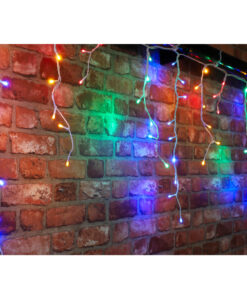 Christmas Concepts® 360 11.8m/39ft Multi Colour LED Snowing Icicle Lights with Speed Controller - Christmas Outdoor Lighting - Energy Efficient A++