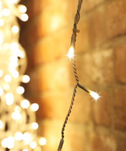 Alternative view of Christmas Concepts® 360 11.8m/39ft Warm White LED Snowing Icicle Lights with Speed Controller - Christmas Outdoor Lighting - Energy Efficient A++