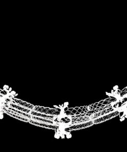 Alternative view of Christmas Concepts® 9ft x 1ft Large Round Foil Garland Festive Hanging Decorations – Christmas Trimming (White)