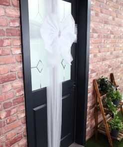 Alternative view of Christmas Concepts® DIY Decorative Door Bow With Diamante Decoration - Wedding/Parties/Christmas (White)