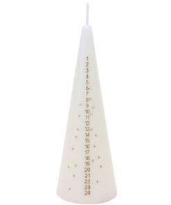 15cm Traditional Christmas Advent Candle - Countdown to Christmas - 1 Supplied (Ivory)
