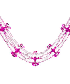 Alternative view of 9ft x 1ft Large Round Foil Garland Festive Hanging Decorations – Christmas Trimming (Pink)