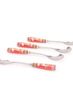 Alternative view of Gingerbread Deluxe Ceramic Tableware Range - 4 x 15cm (6") Cake Spoons with Matching Decorative Gift Box