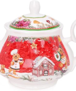 Alternative view of Gingerbread Deluxe Ceramic Tableware Range - 30.4oz Teapot With Matching Decorative Gift Box