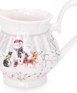 Alternative view of Snowman & Friends Deluxe Ceramic Tableware Range - Milk Jug & Sugar Pot Set With Matching Decorative Gift Box