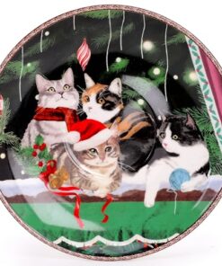 Alternative view of Festive Cat Deluxe Ceramic Tableware Range - Tea Set including Teapot, Cup & Saucer With Matching Decorative Gift Box