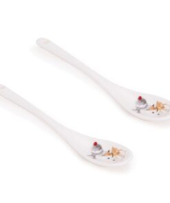 Alternative view of Snowman & Friends Luxury Ceramic Tableware Range - Set of 2 10oz Ceramic Mugs & Spoons with Matching Decorative Gift Box