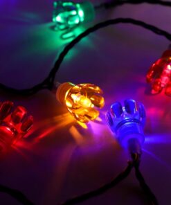 Alternative view of 500 50m/164ft Retro Multi Coloured LED Petal Lights With 8 Function Controller – Indoor/Outdoor – Energy Efficient A++ - Christmas Lights