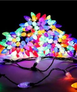 200 Multi Colour Pinecone Lights With Twinkling Effect - Christmas Lights