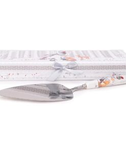 Snowman & Friends Deluxe Ceramic Tableware Range - Cake Slice with Matching Decorative Gift Box